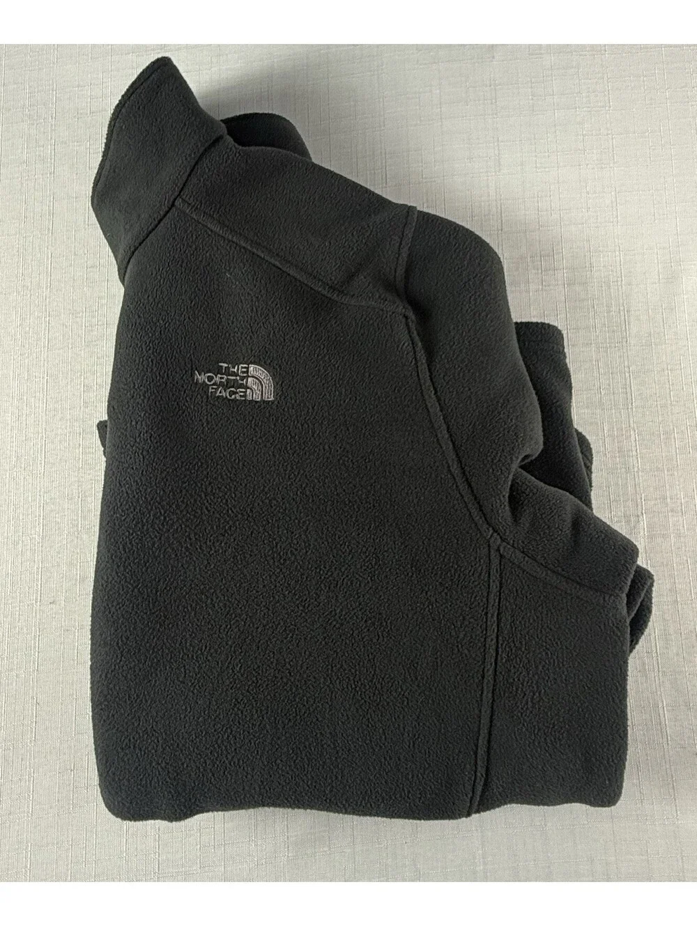 The North Face Mens Black Full Zip Fleece Jacket Size XL Polartec FlashDry